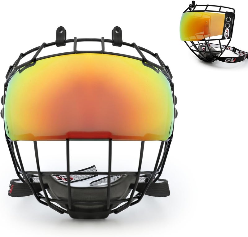 GY Hockey Helmet Cage & Face Shield Protector Combo Ice Hockey Full Face Shield Junior & Youth - Image 1